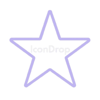 Light Purple Star Icon Outline