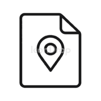 位置情報ファイルのアイコン（アウトライン）