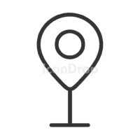 Location Lollipop Icon Outline