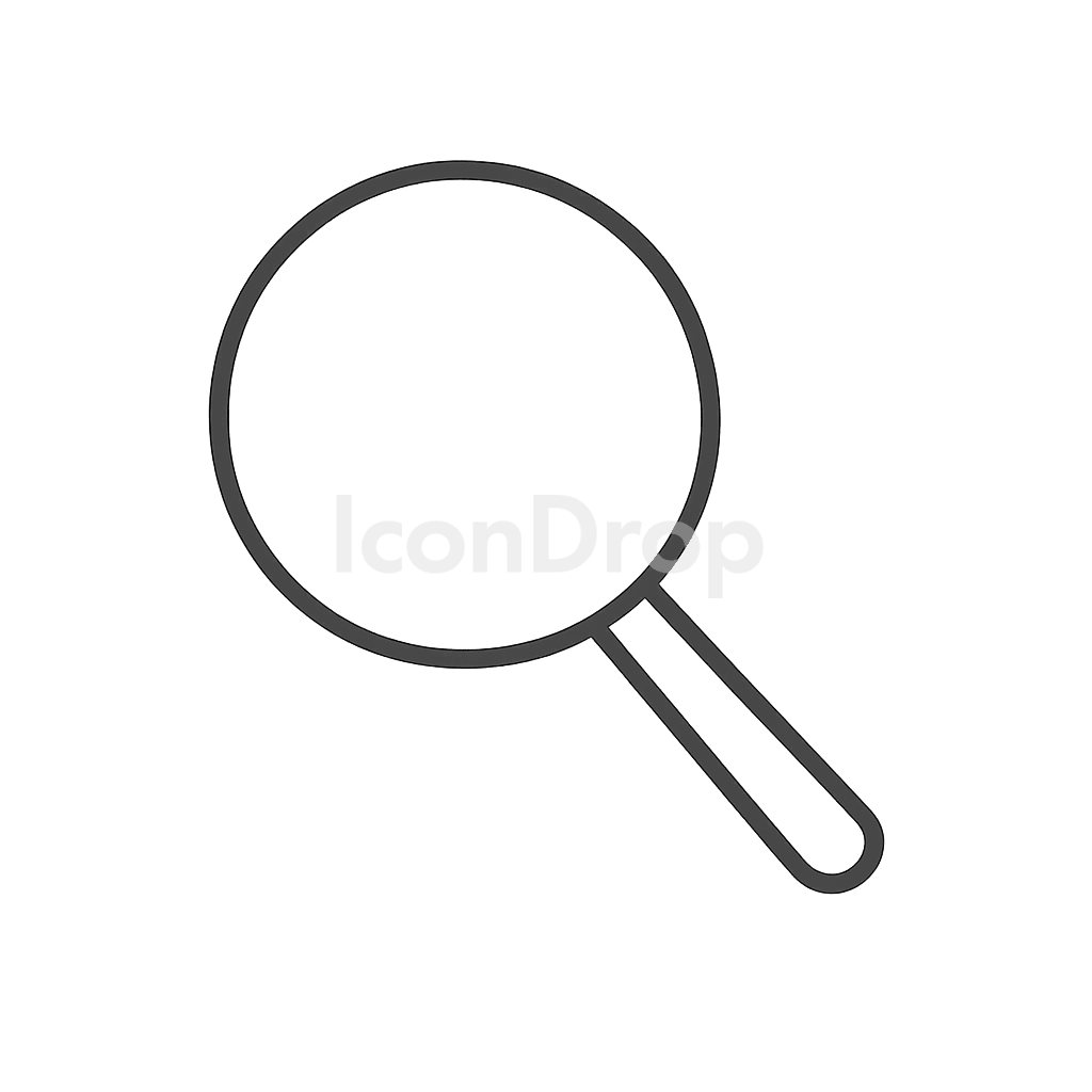 Looking Glass Icon Outline