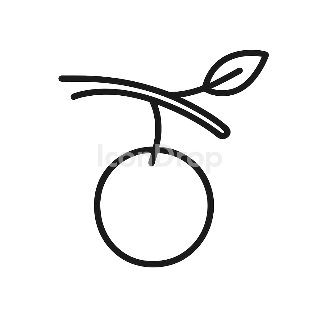 Low Hanging Fruit Icon Outline