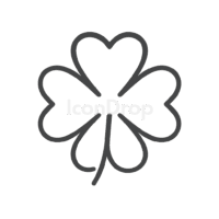Lucky Leaf Icon Outline
