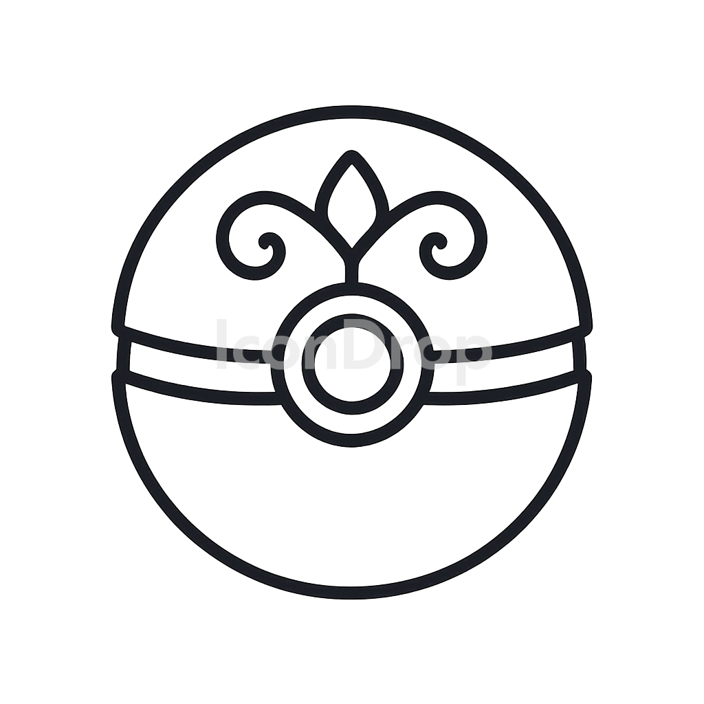 ラグジュアリーボールのアイコン アウトライン