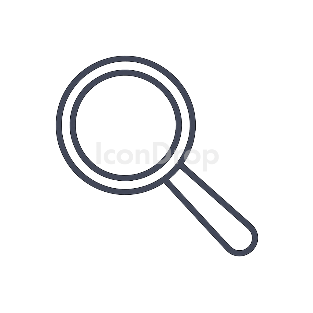 Magnifying Glass Icon Search Outline