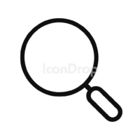 Magnifying Glass Search Icon Outline
