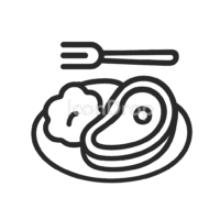 Main Dish Icon Outline