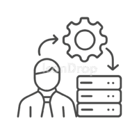 Managed Service Icon Outline