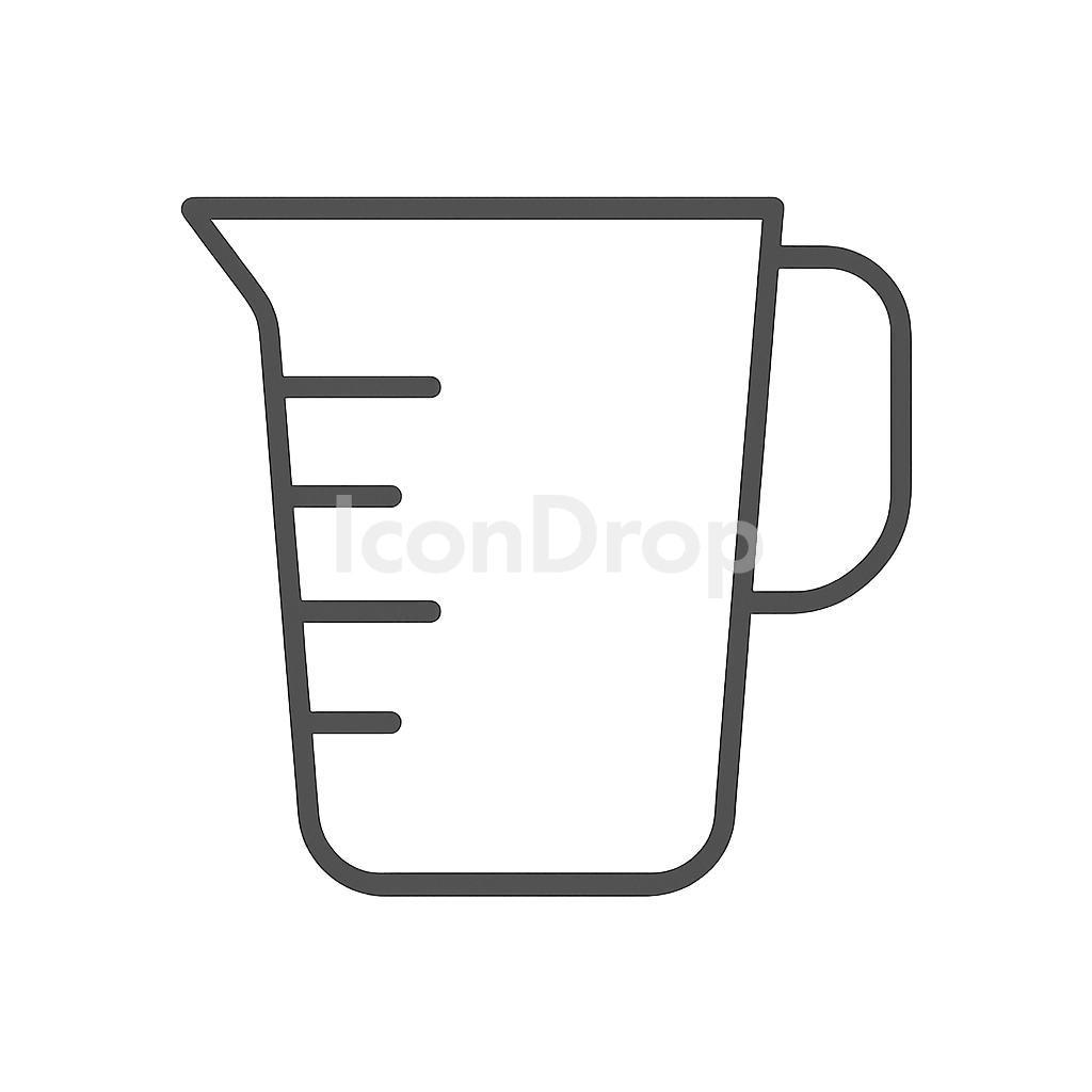Measuring Cup Icon Outline