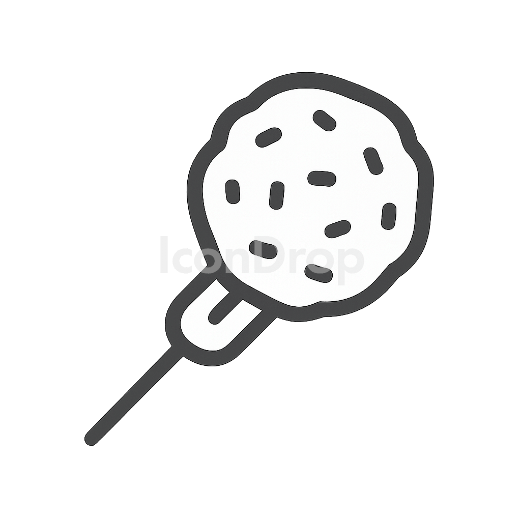 Meat Ball Icon Outline
