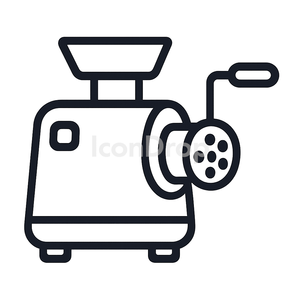 Meat Grinder Icon Outline