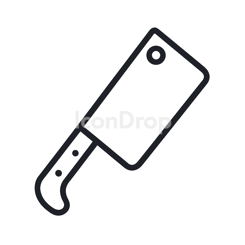Meat Knife Icon Outline