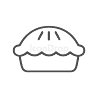 Meat Pie Icon Outline