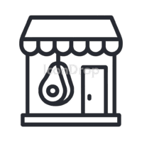 Meat Shop Icon Outline