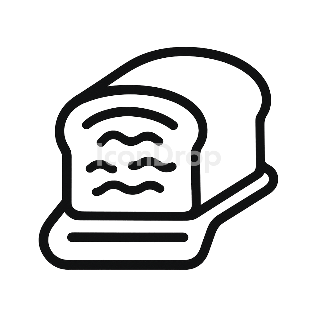 Meatloaf Icon Outline