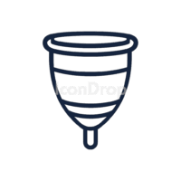 Menstrual Cup Icon Outline