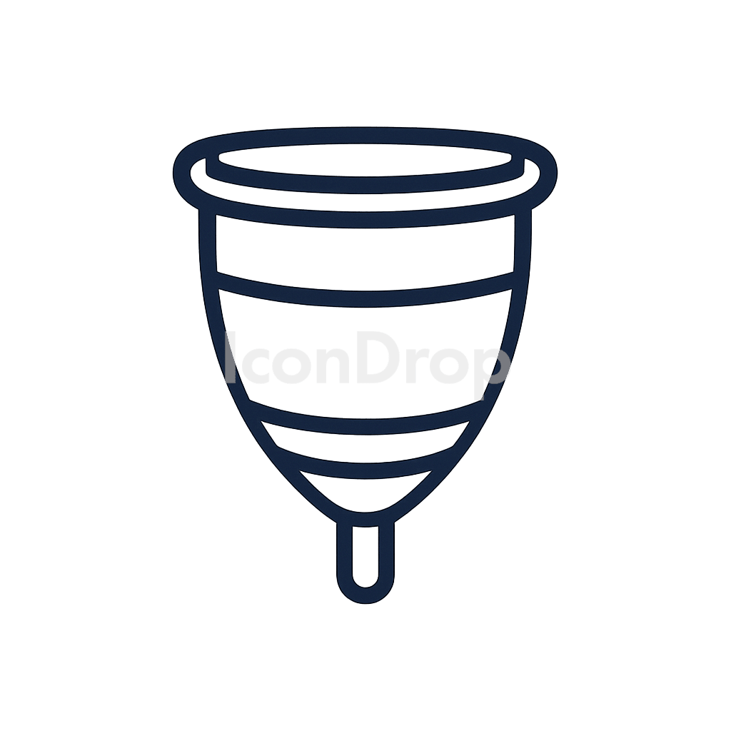 Menstrual Cup Icon Outline