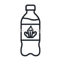 Mineral Water Bottle Icon Outline