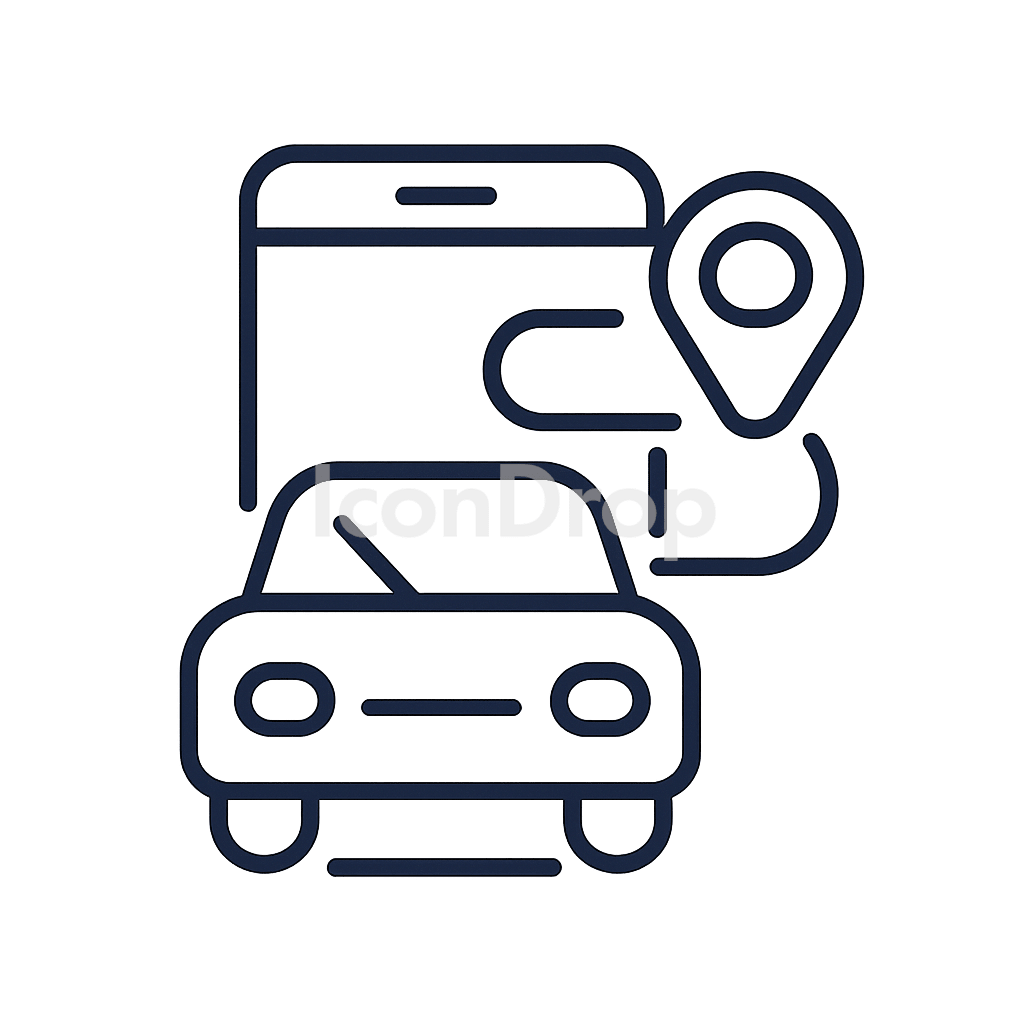 Mobility As A Service Icon Outline
