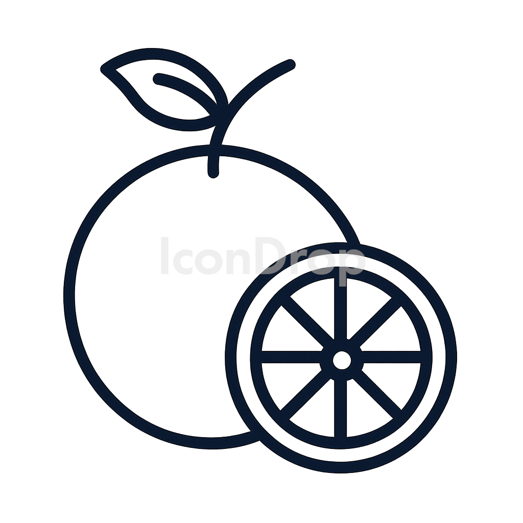Monk Fruit Icon Outline