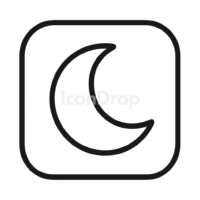 Moon App Icon Aesthetic Outline