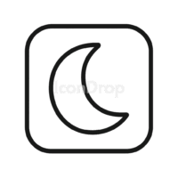 Moon Icon App Outline