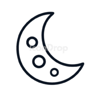 Moon Icon Outline