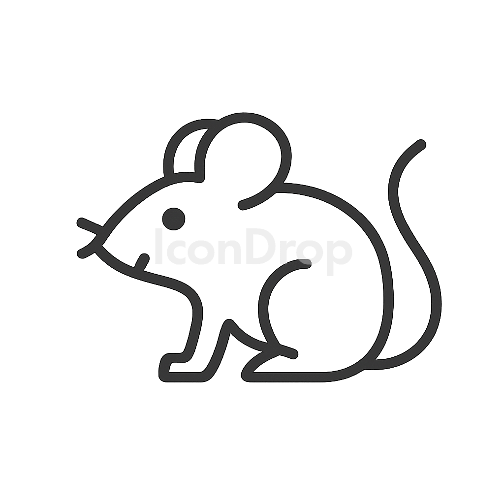 Mouse Animal Icon Outline