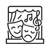 Musical Theatre Icons Outline