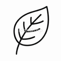 Natural Leaf Icon Outline