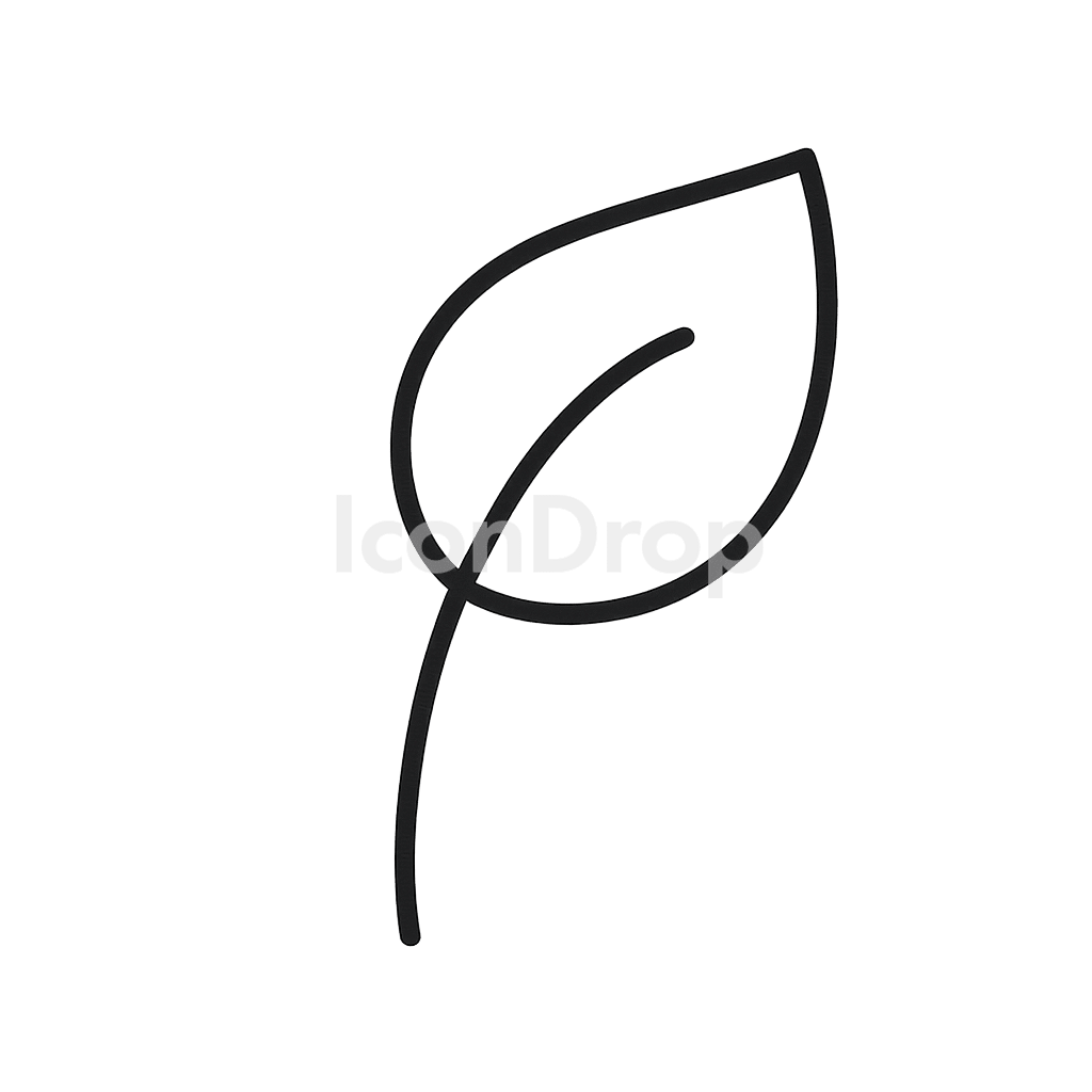 New Leaf Icon Outline