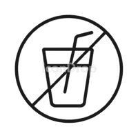 No Drink Icon Outline