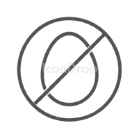 No Egg Icon Outline