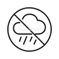 No Rain Icon Outline