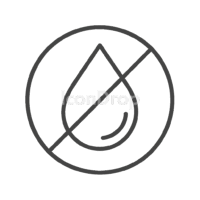 No Water Icon Outline