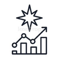 North Star Metric Icon Outline