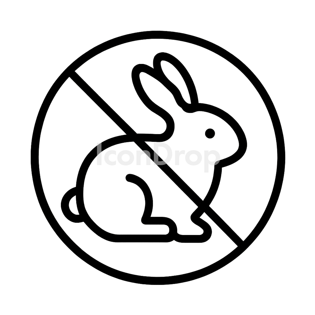 Not Tested On Animals Icon Outline