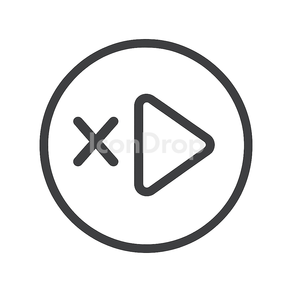 Not Yet Started Icon Outline