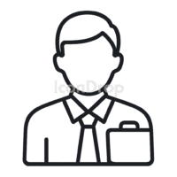 Office Worker Icon Outline