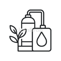 Oil Plant Icon Outline