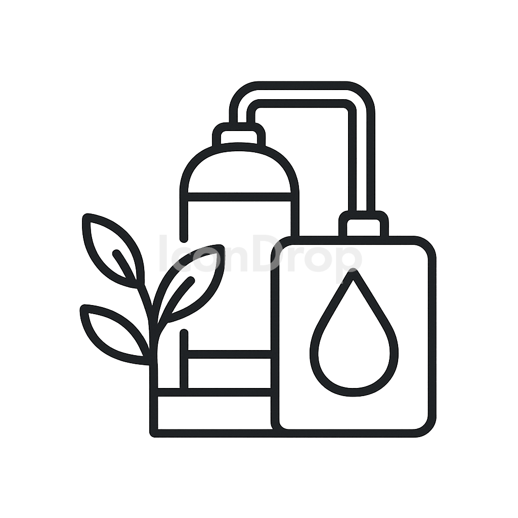 Oil Plant Icon Outline