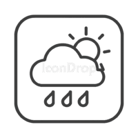 Old Weather App Icon Outline
