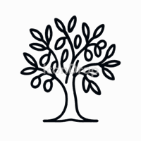 オリーブの木のアイコン(アウトライン)