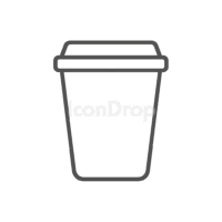 Paper Cup Icon Outline