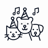 Party Animals Icon Outline