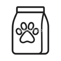 Pet Food Bag Icon Outline
