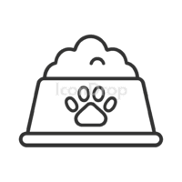 Pet Food Icon Outline