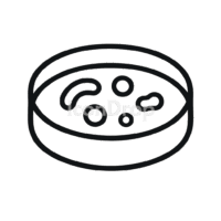 Petri Dish Icon Outline