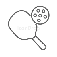 ピックルボール（ピックルボール競技）のアイコン（アウトライン）