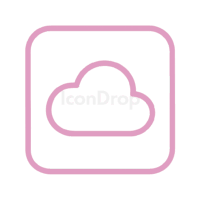Pink Cloud App Icon Outline
