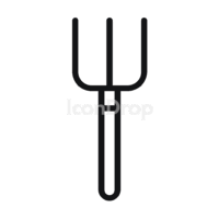 Pitchfork Icon Outline